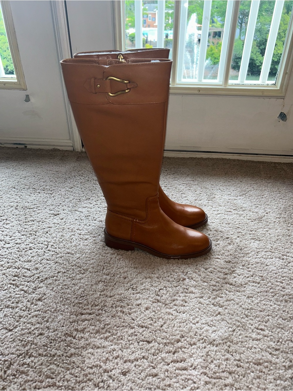 Vince Camuto VC-Andalian Golden Walnut Knee High Boots Size 7.5